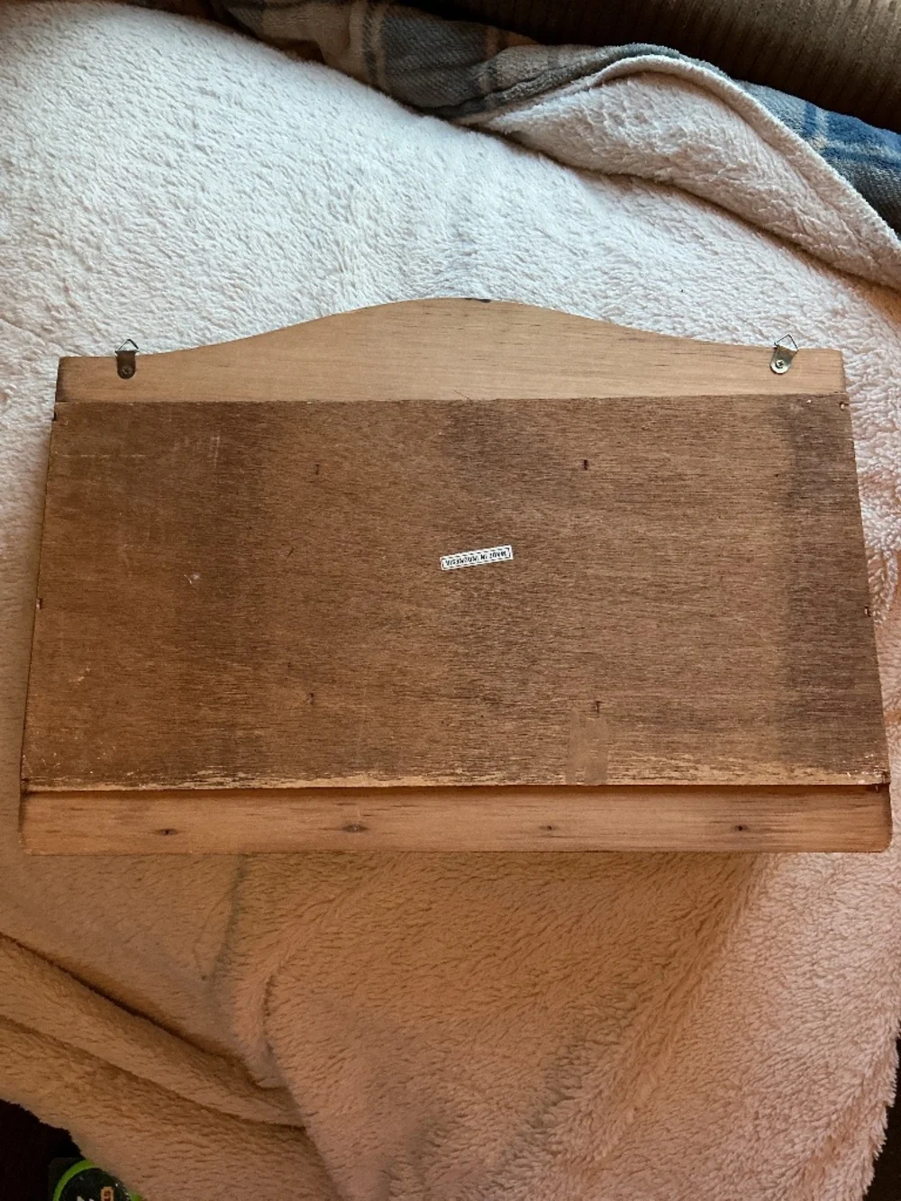 Vintage Wooden Heart Design Letter/Mail Holder Organizer Rare